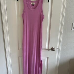 Sleeveless Pink Maxi Dress